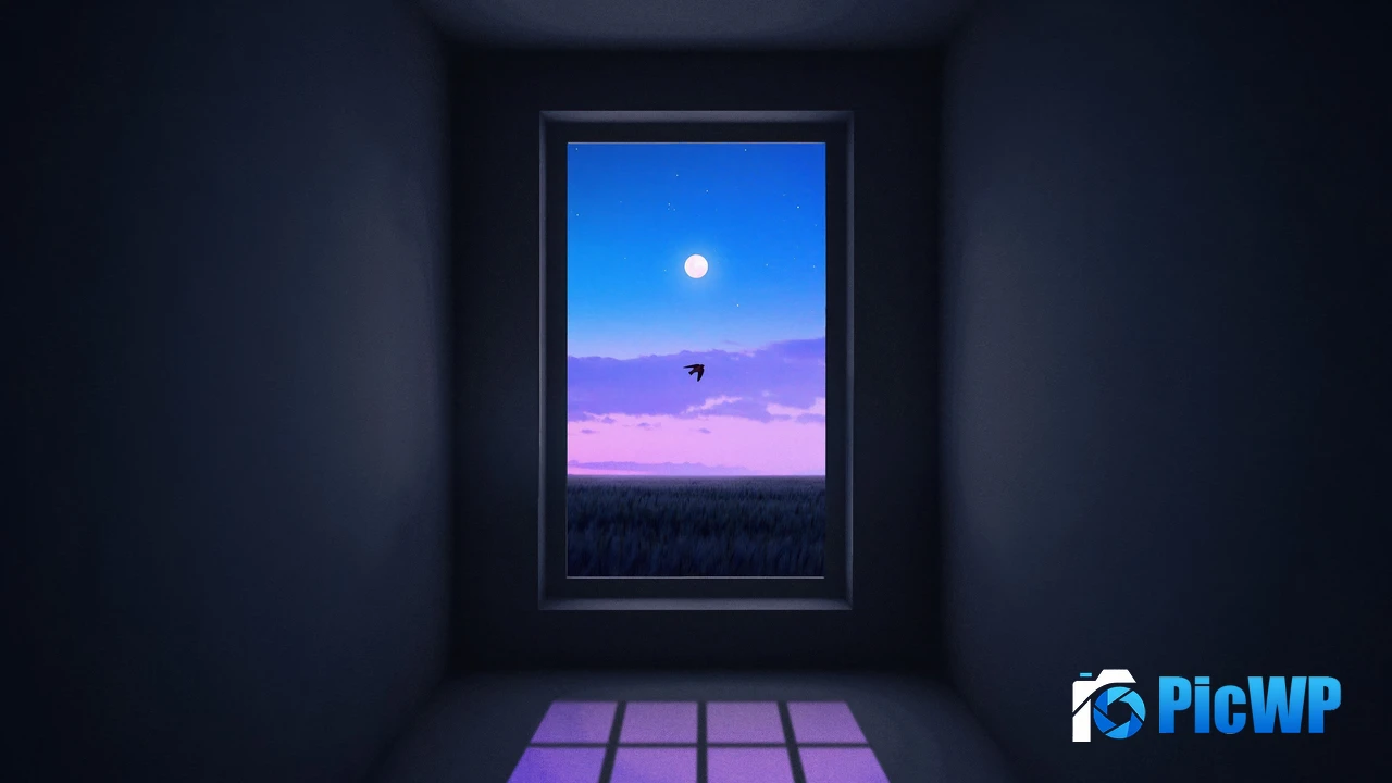 Solitude Moon 4K PC Wallpaper