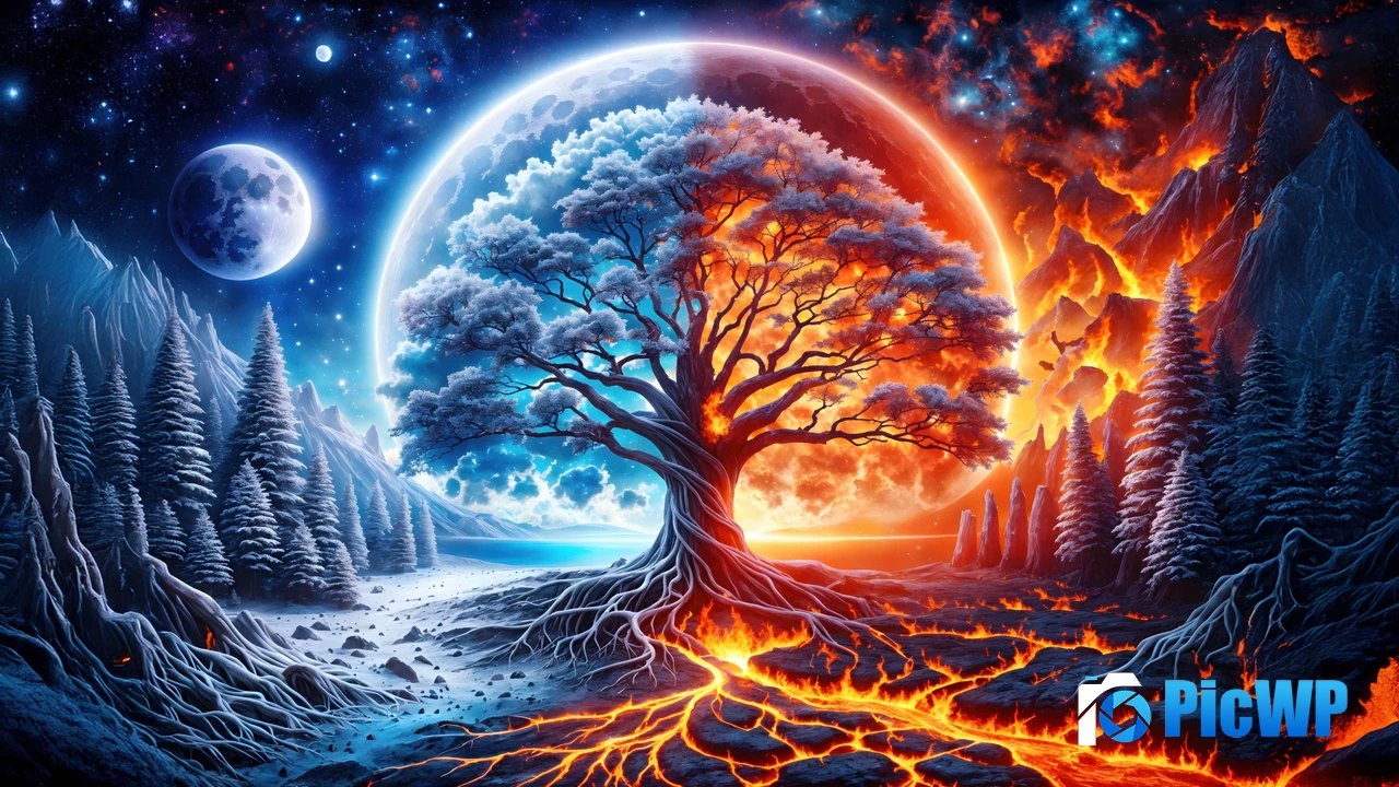 Surreal Duality 4K PC Wallpaper