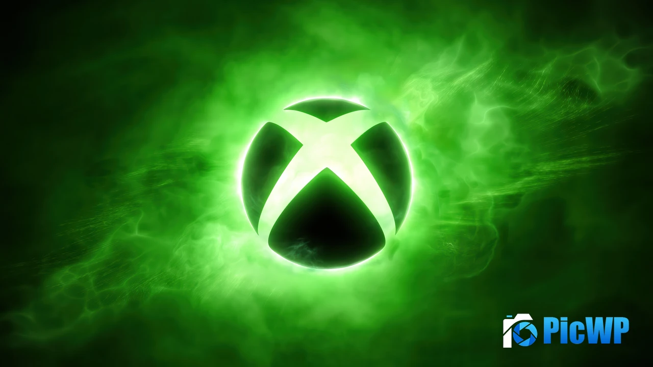 Xbox logo Green background 4K PC Wallpaper