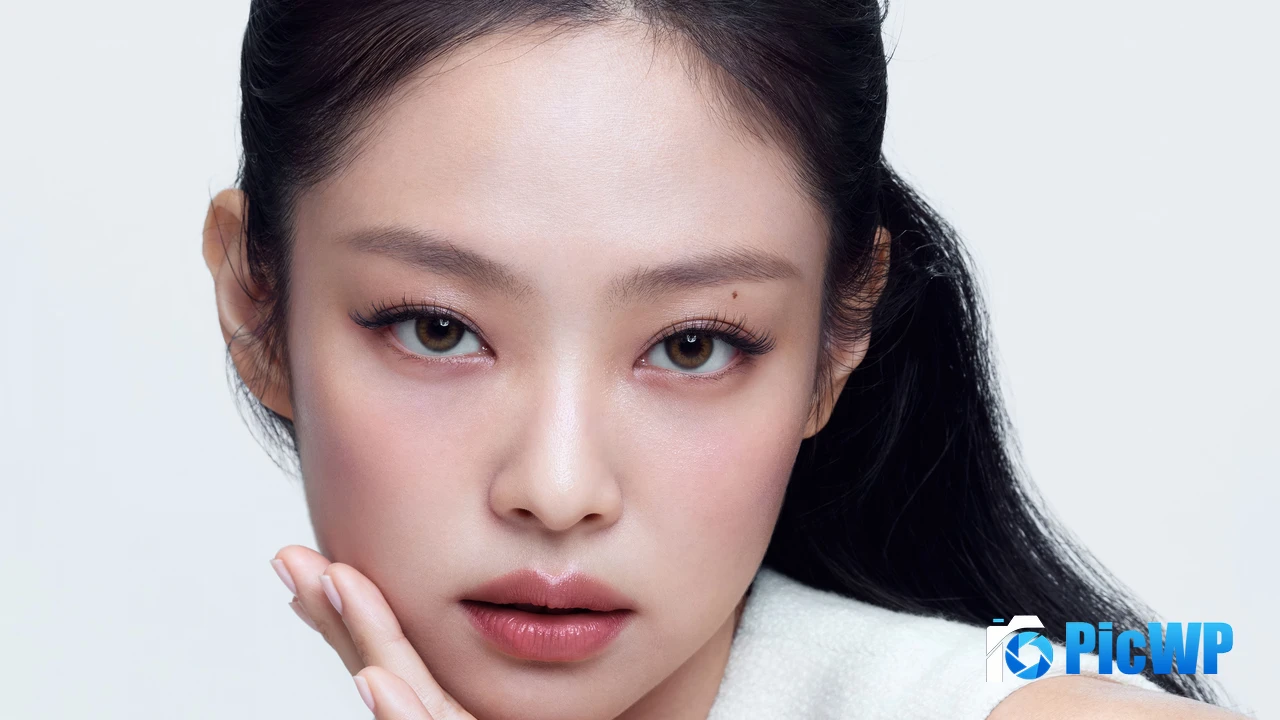 Jennie White background 4K PC Wallpaper