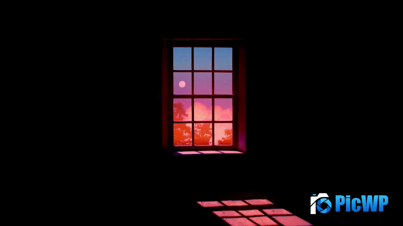 Moonlight Window 4K PC Wallpaper