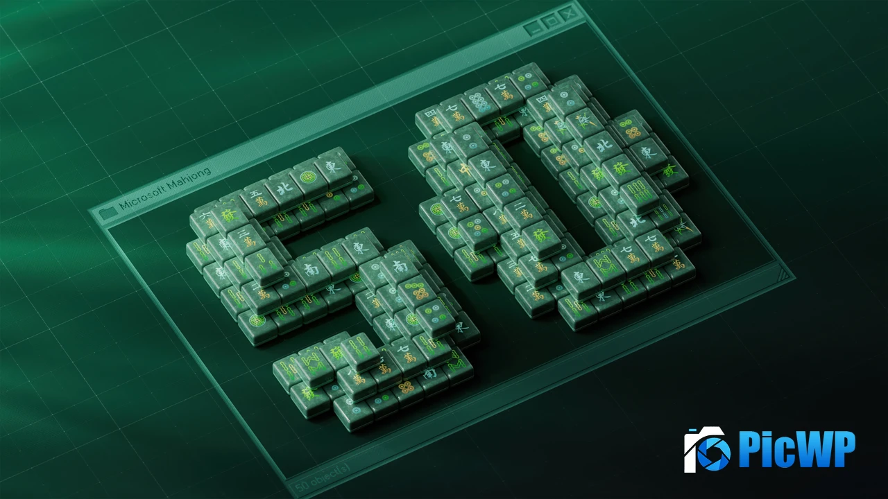 Microsoft Mahjong Dark Mode 4K PC Wallpaper