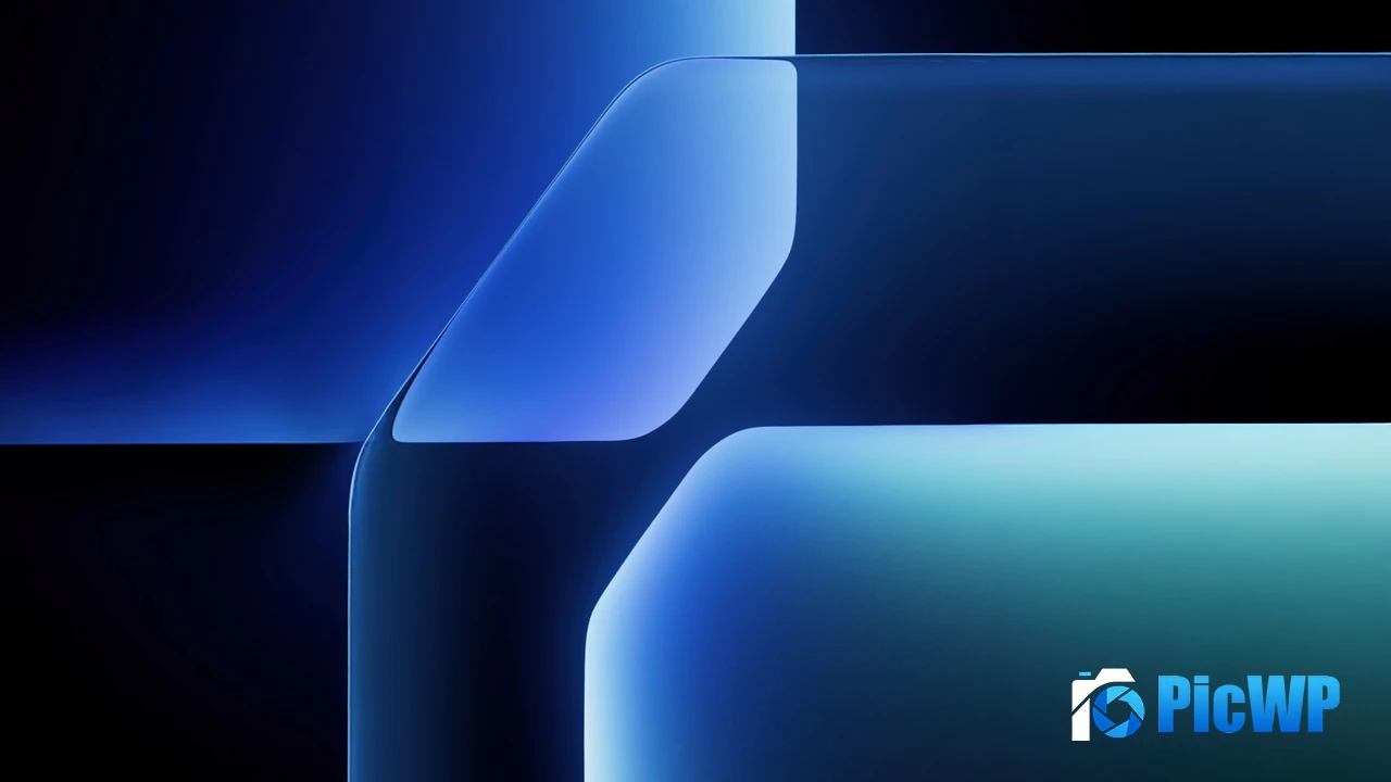 Blue abstract Geometric 4K PC Wallpaper