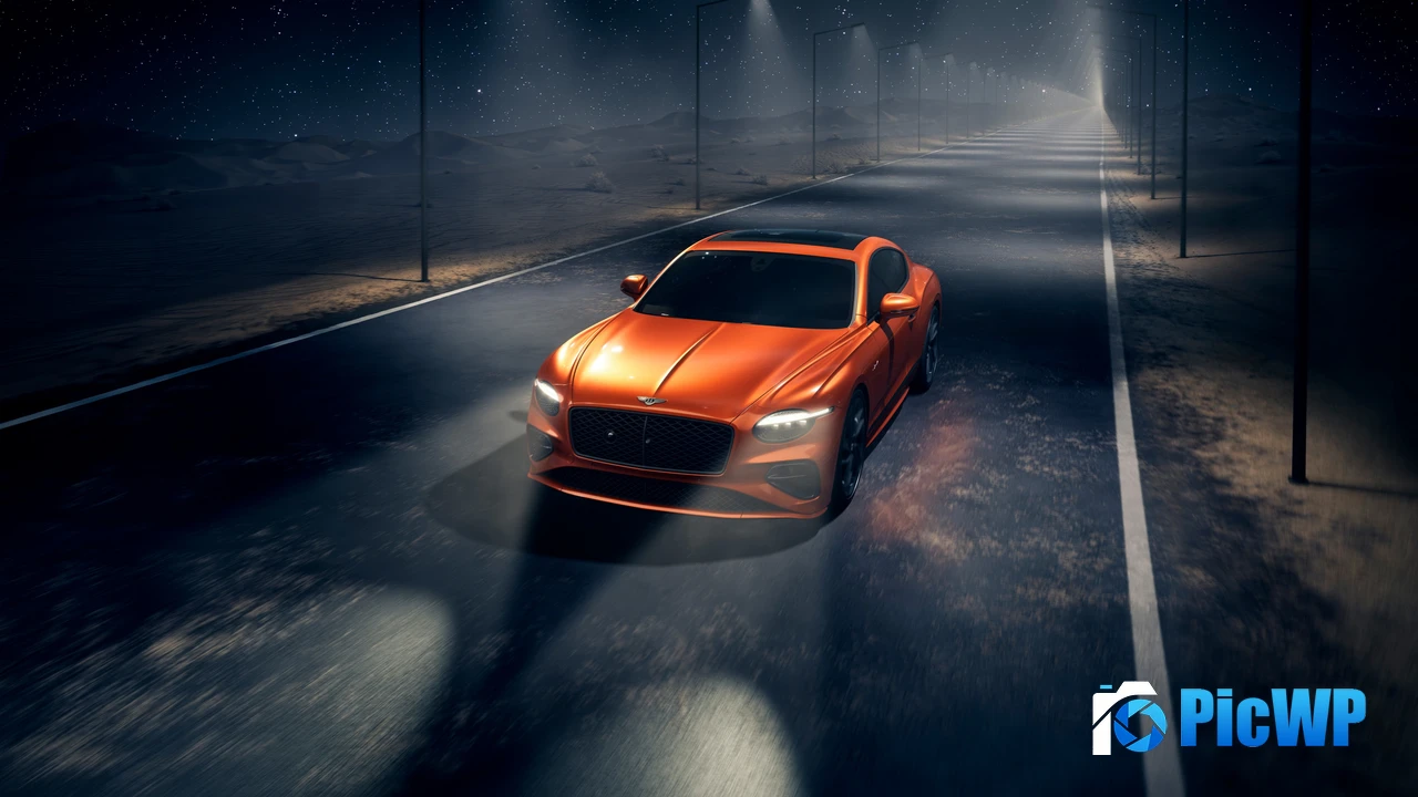Bentley Continental GT Speed Night time 4K PC Wallpaper