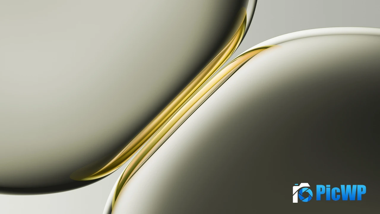 Golden yellow Gradient Abstract 4K PC Wallpaper