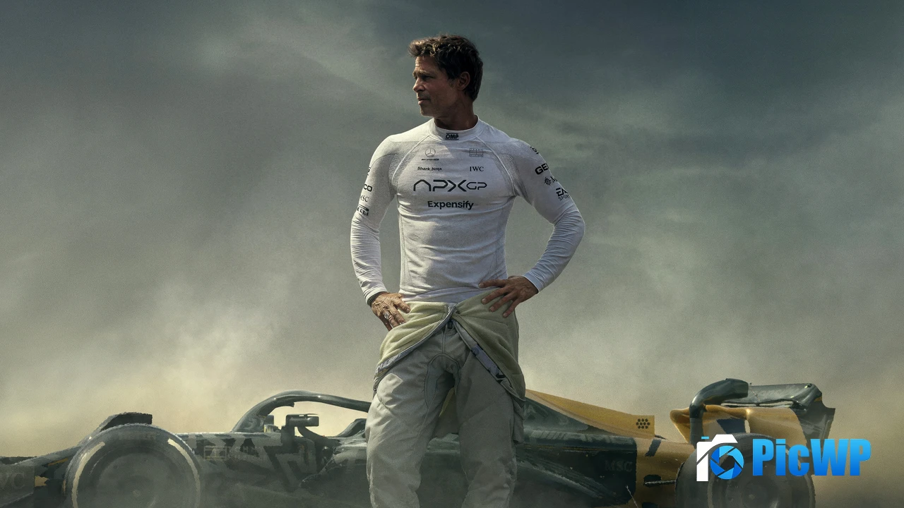 Brad Pitt Mercedes AMG Petronas 4K PC Wallpaper