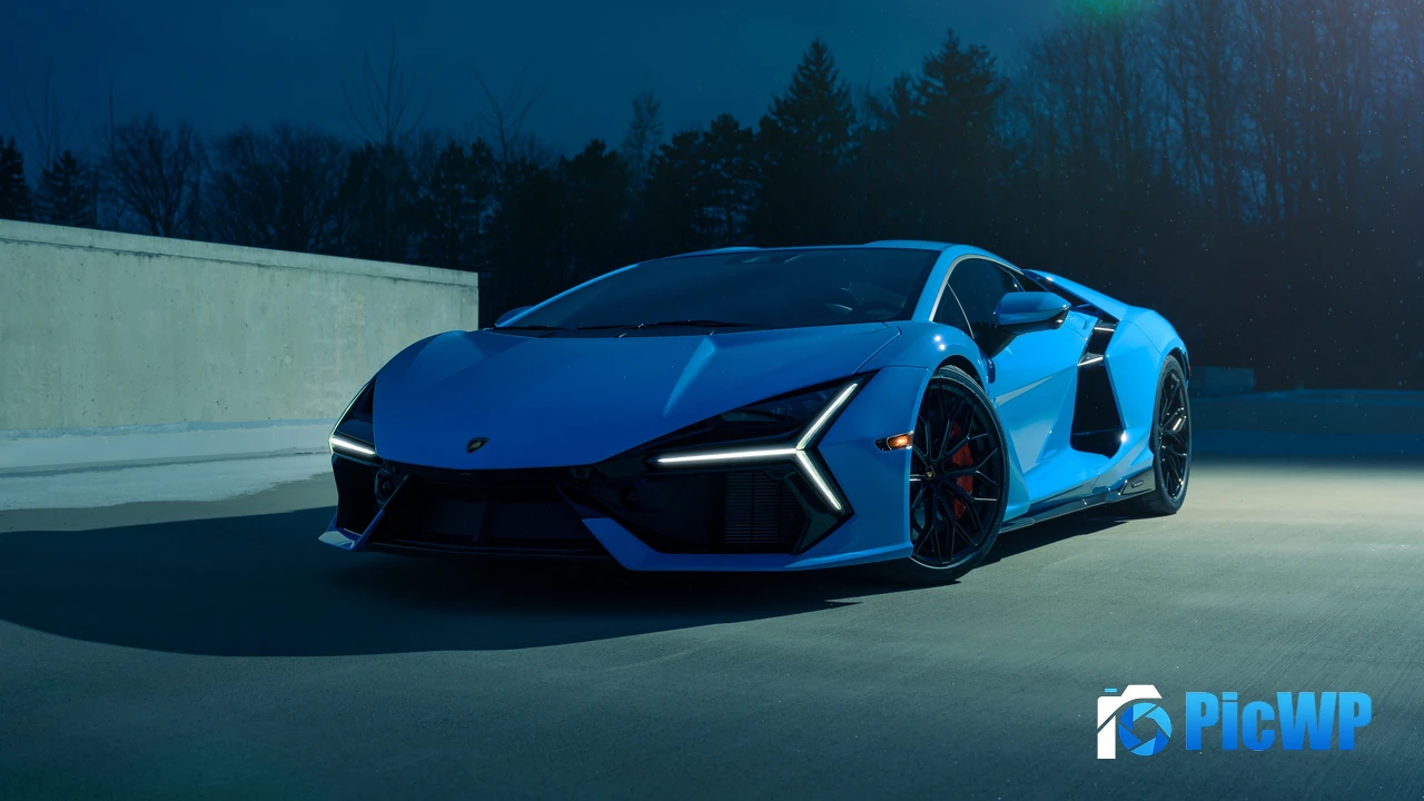 Lamborghini Revuelto Blu Eleos 4K PC Wallpaper