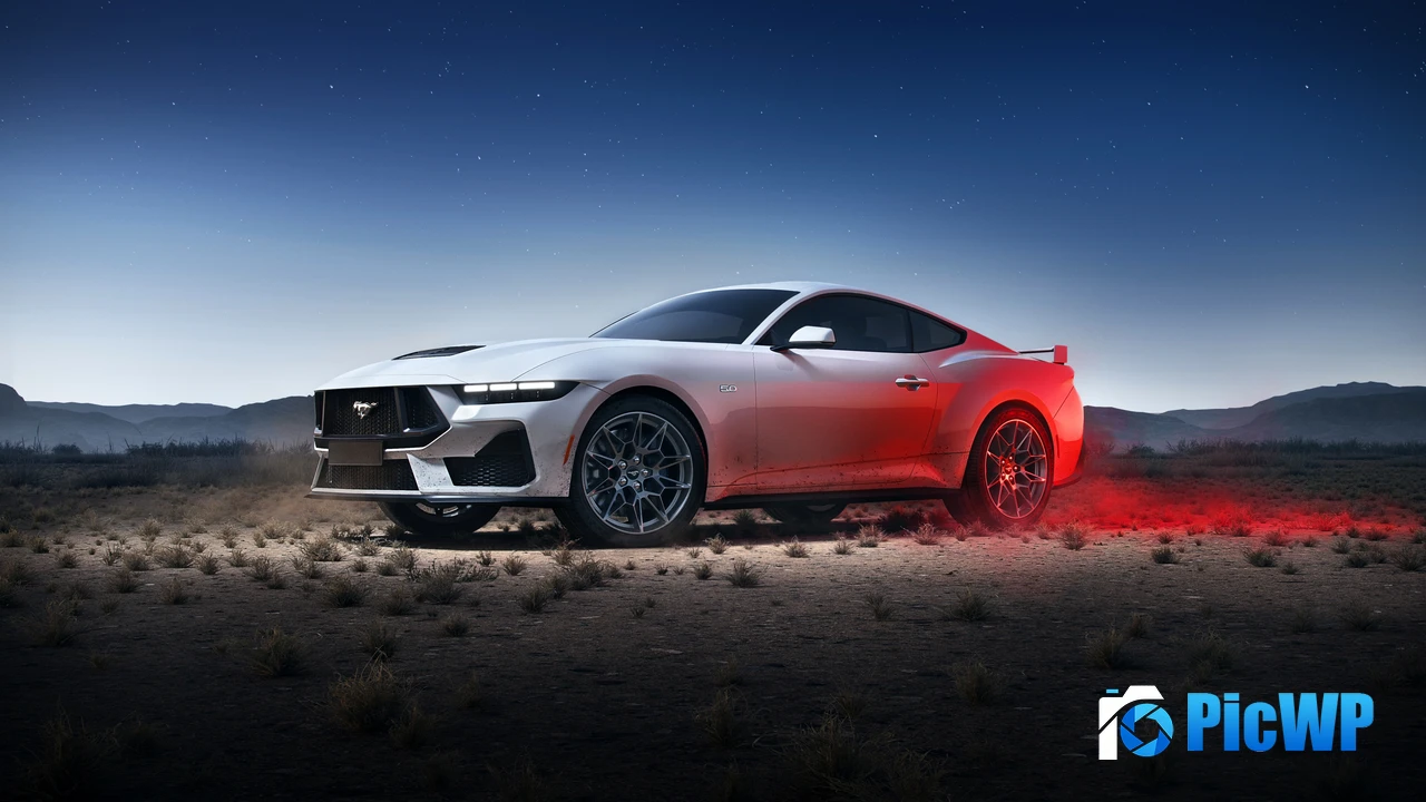 Ford Mustang GT Desert 4K PC Wallpaper
