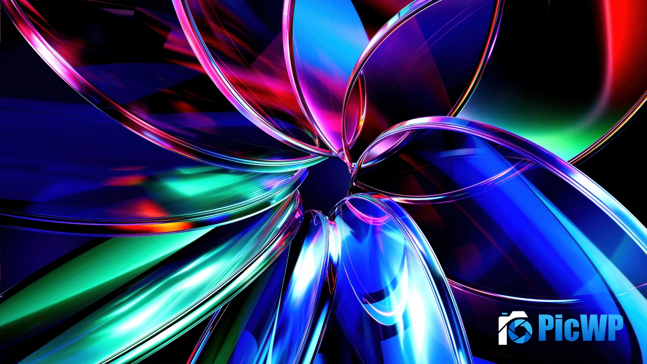 Glassy Colorful abstract 4K PC Wallpaper