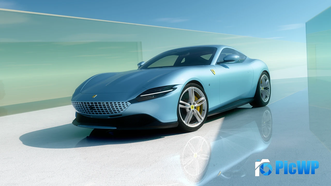 Ferrari Roma Aesthetic 4K PC Wallpaper