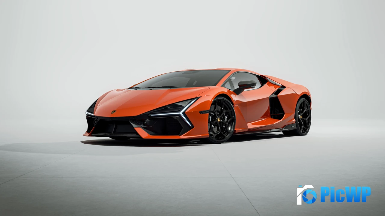Lamborghini Revuelto Arancio Borealis 4K PC Wallpaper