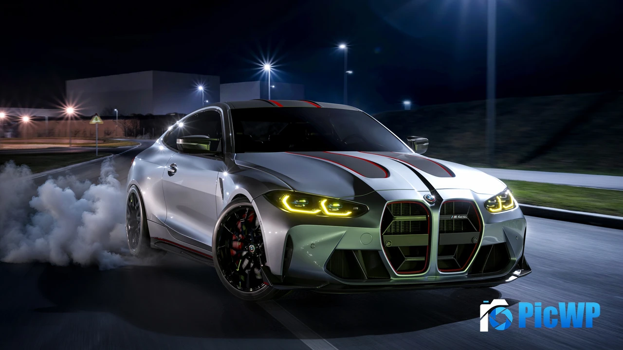 BMW M4 CSL Night 4K PC Wallpaper