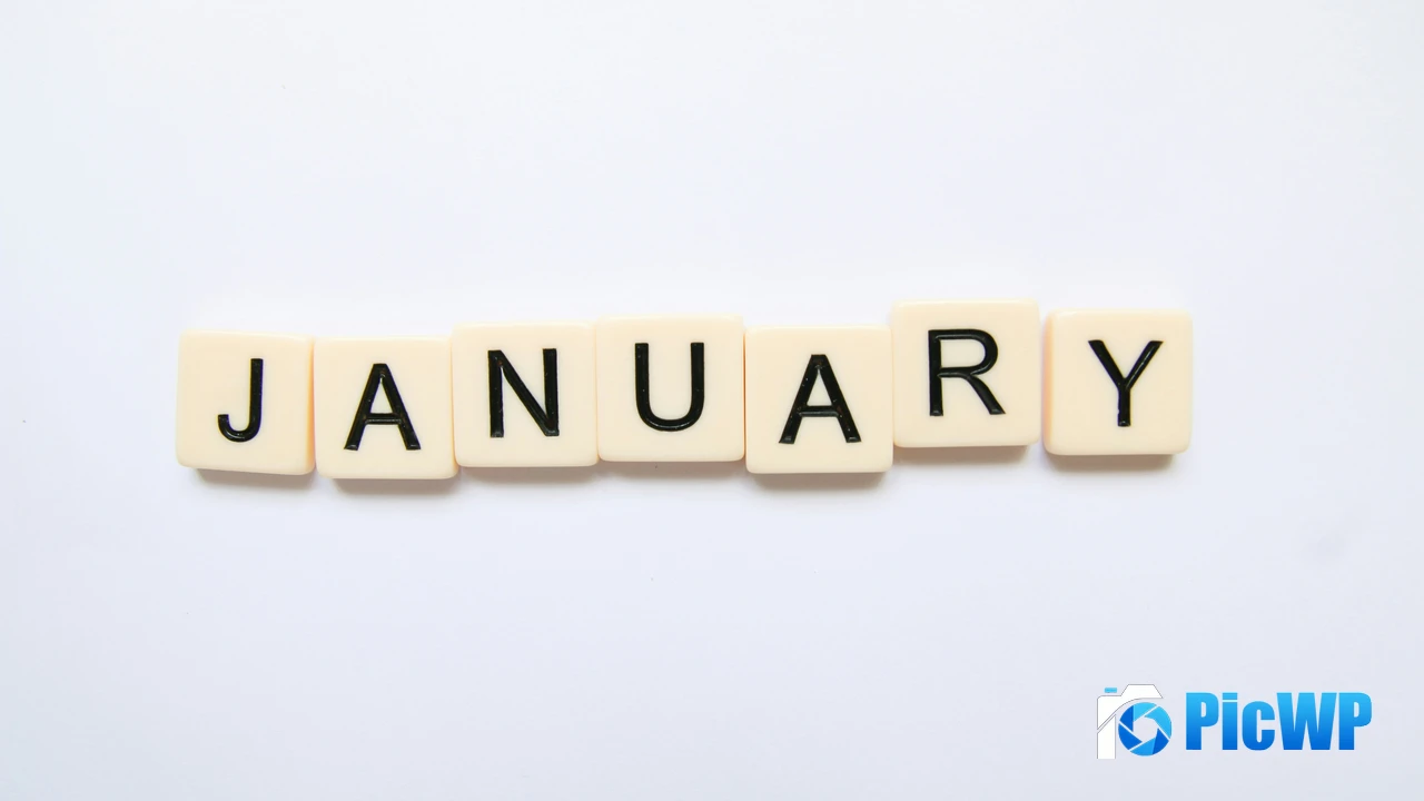 January Scrabble letters 4K PC Wallpaper