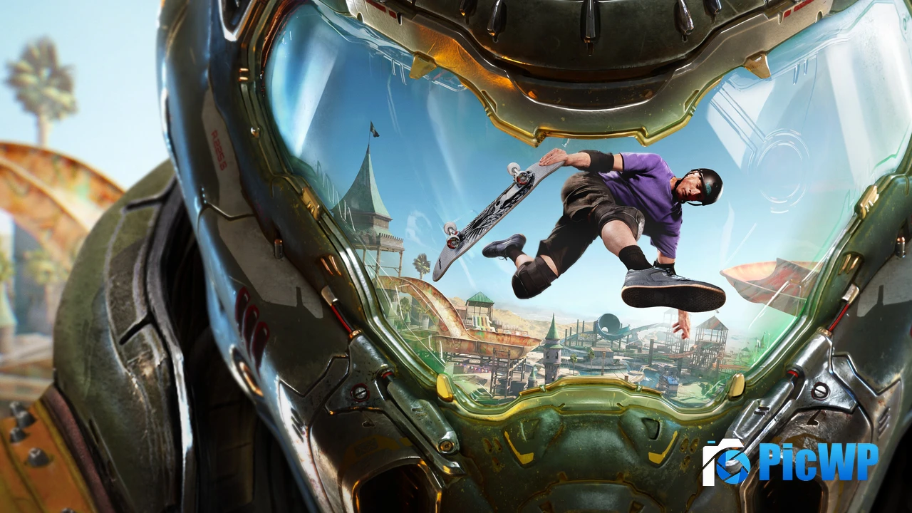 Tony Hawk039s Pro Skater 3 + 4 Key Art 4K PC Wallpaper