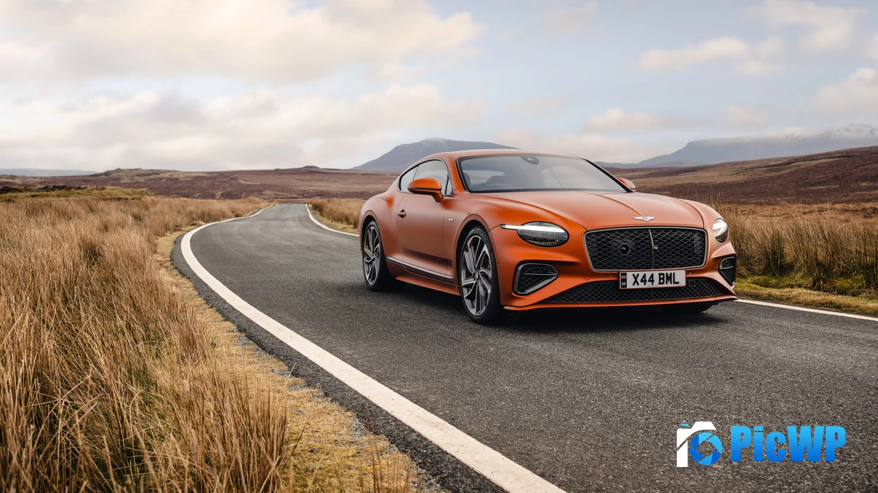 Bentley Continental GT Speed Orange Flame Satin 4K PC Wallpaper