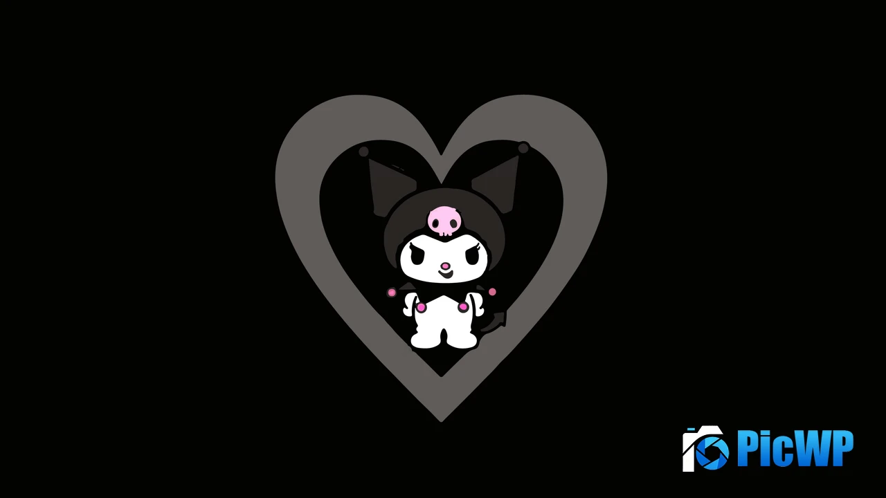 Kuromi Dark aesthetic 4K PC Wallpaper