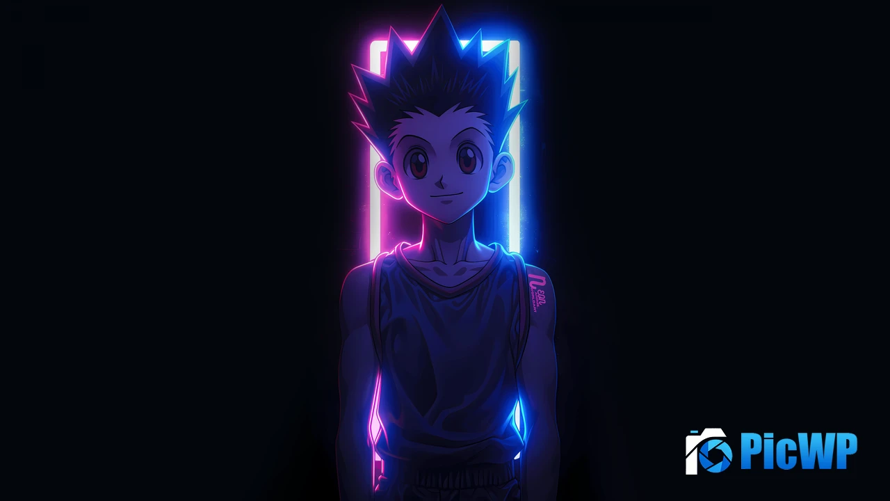 Gon Freecss Neon art 4K PC Wallpaper