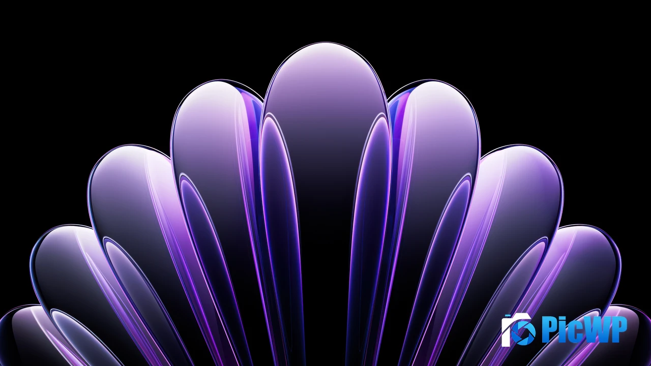 Purple abstract Metallic 4K PC Wallpaper