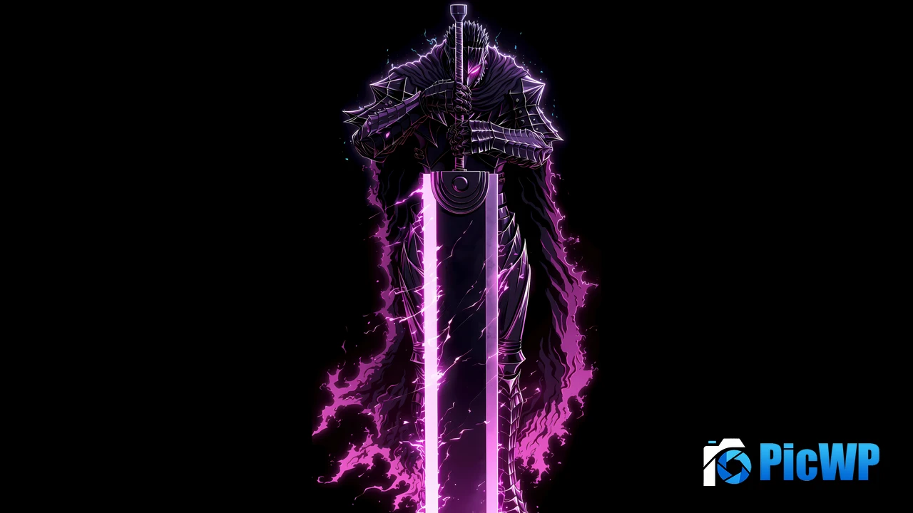 Guts Neon 4K PC Wallpaper