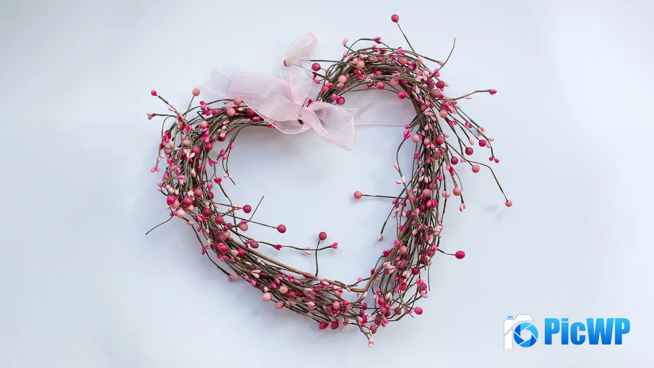 Heart shape Wreath 4K PC Wallpaper