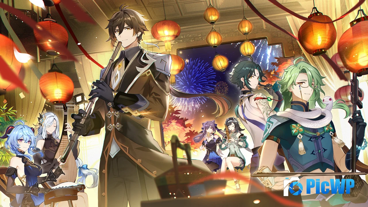 Zhongli Genshin Impact 4K PC Wallpaper