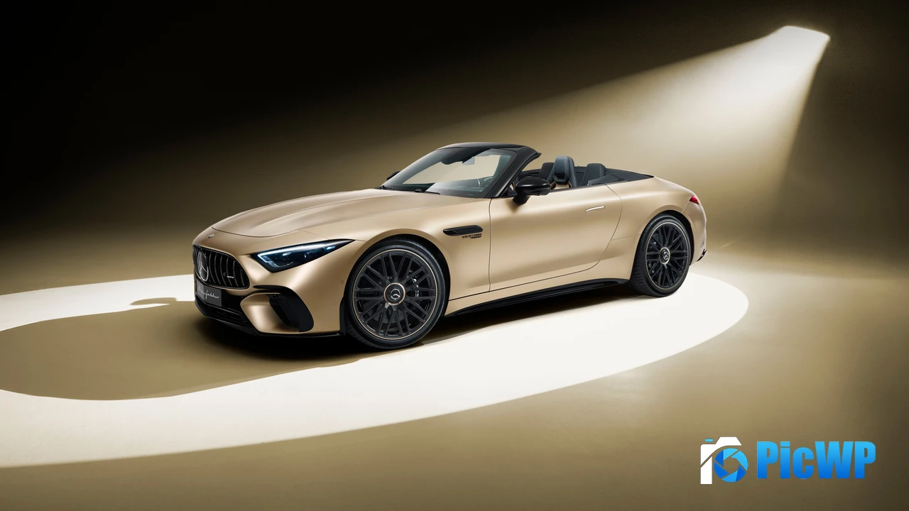 Mercedes-AMG SL 63 Manufaktur Golden Coast 2025 4K PC Wallpaper