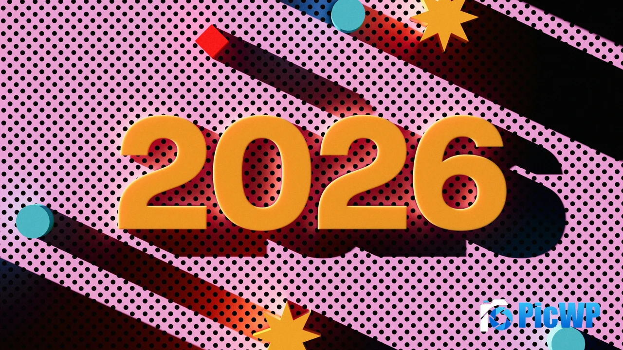 2026 New Year Pop Art 4K PC Wallpaper