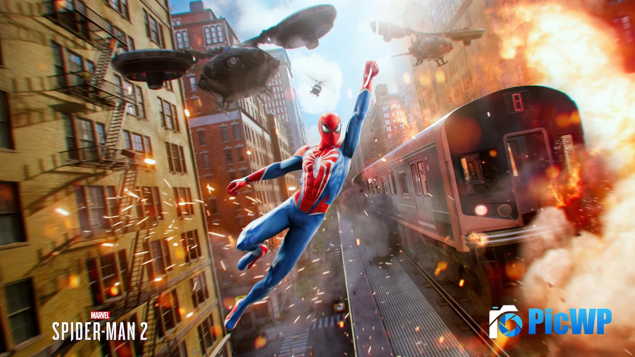 Marvel039s Spider-Man 2 Action game 4K PC Wallpaper