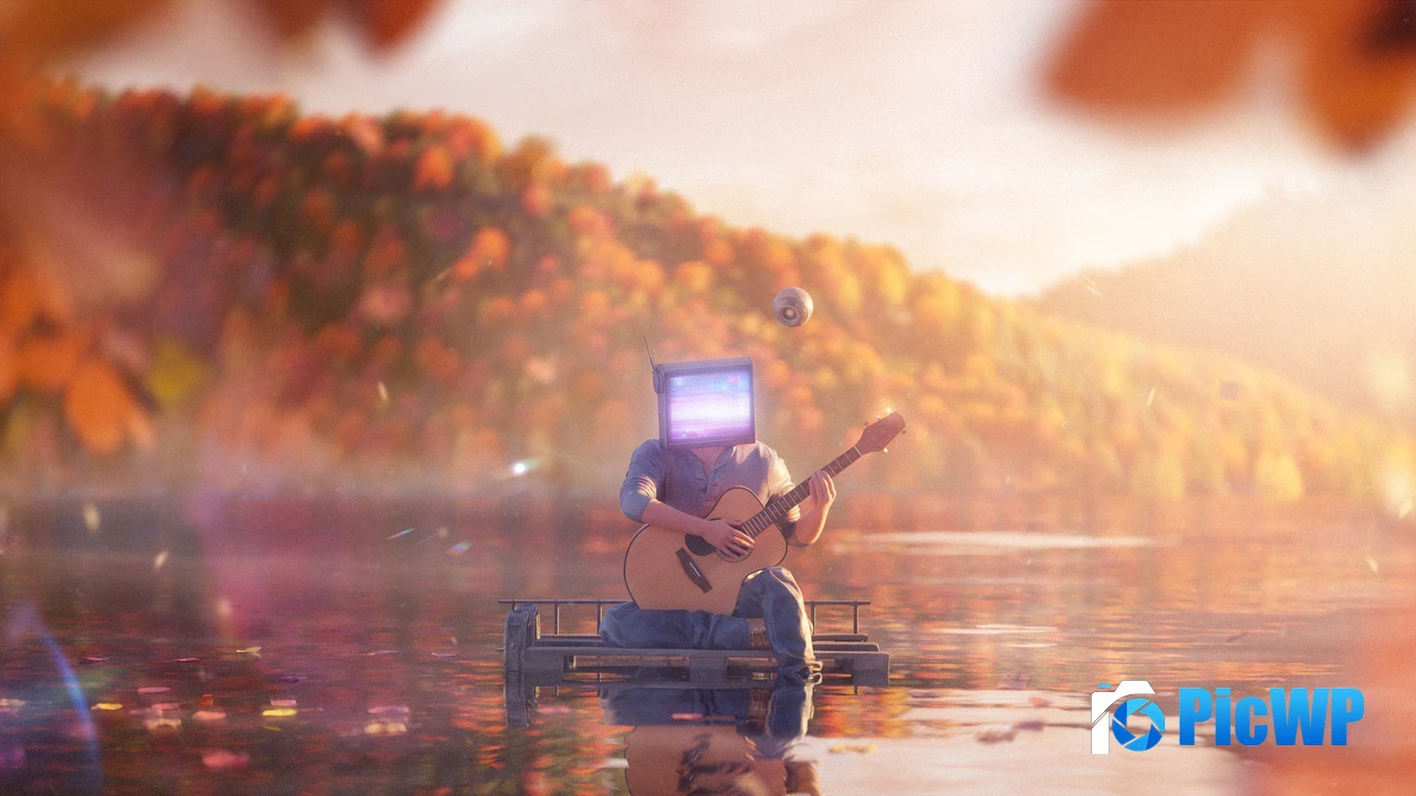 Guitarist Dreamlike 4K PC Wallpaper