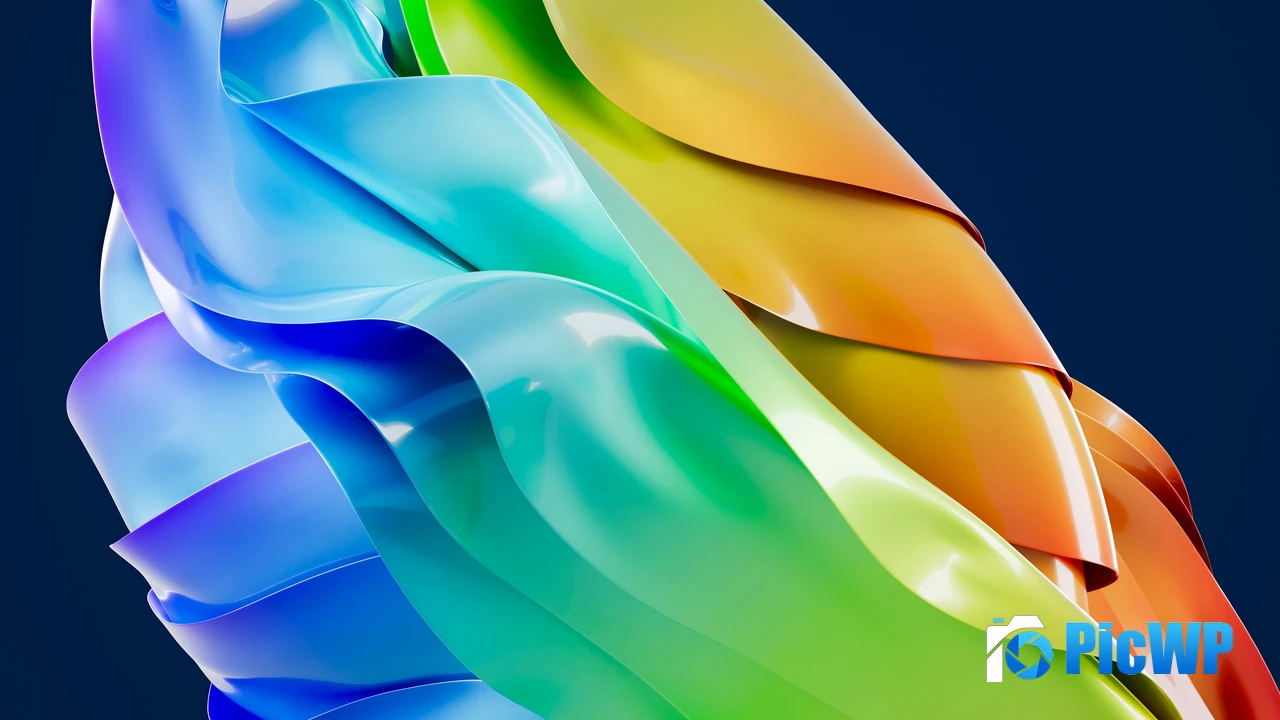Rainbow colors Abstract design 4K PC Wallpaper