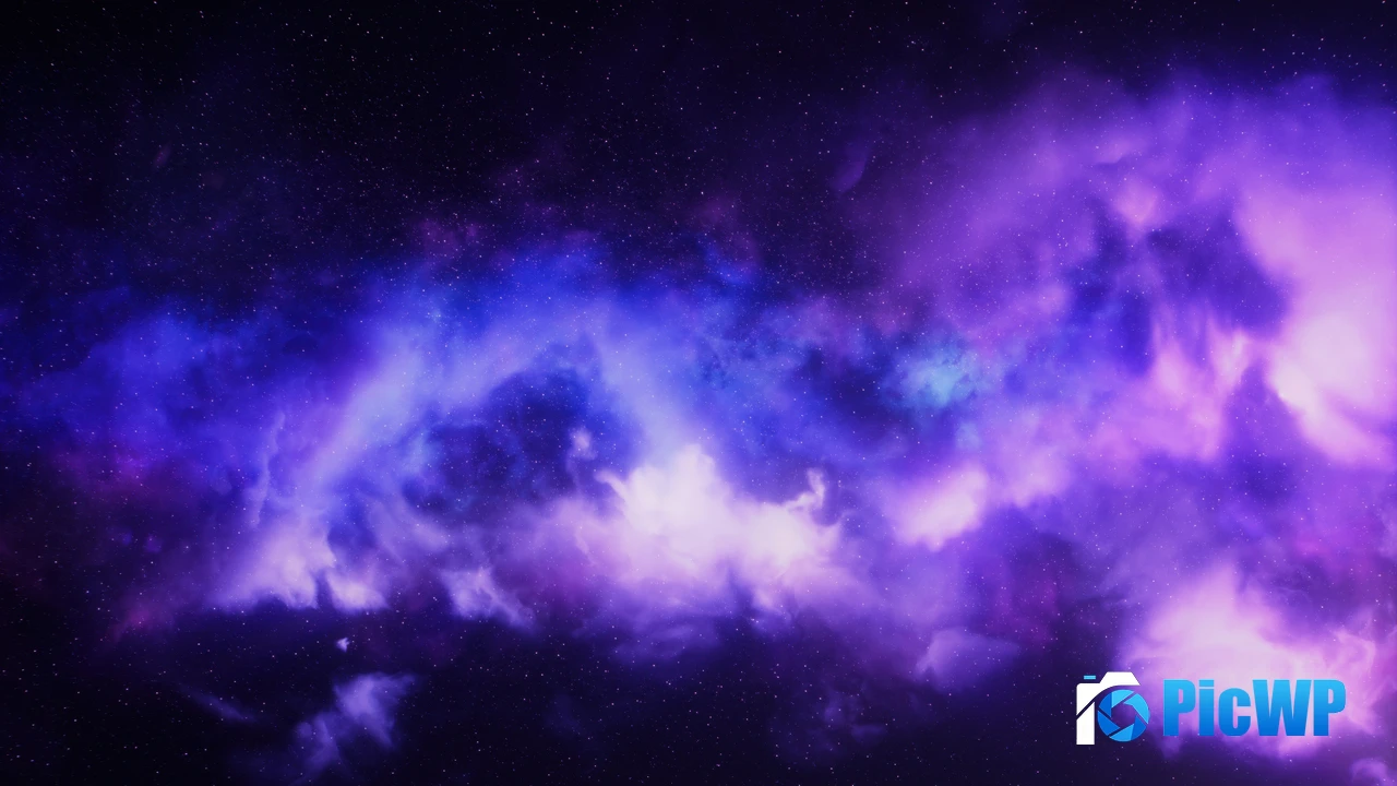Starry sky Purple aesthetic 4K PC Wallpaper