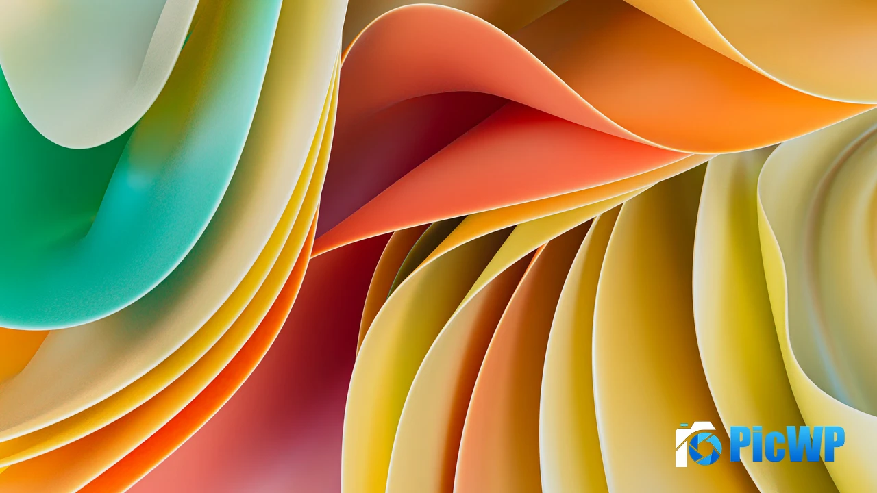 Colorful abstract 3D Render 4K PC Wallpaper