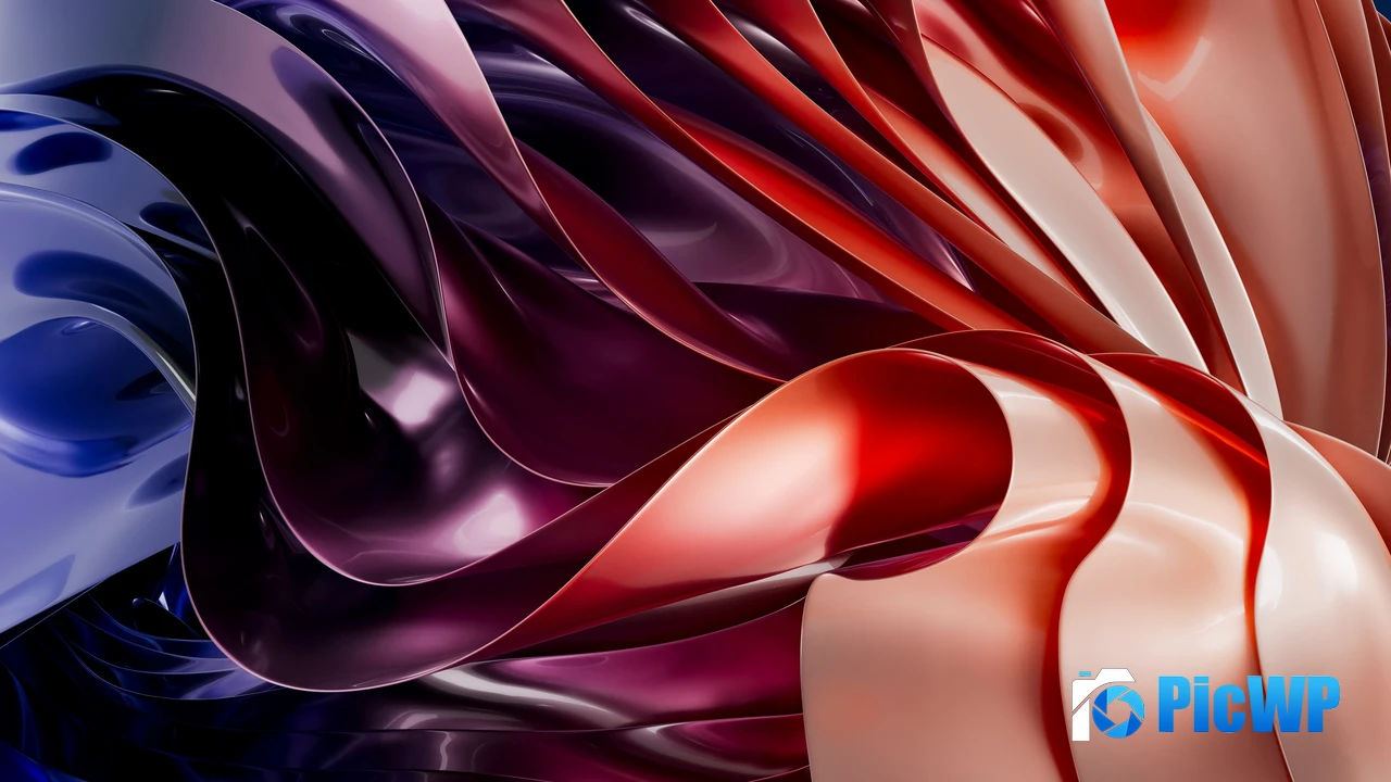 Glossy Abstract art 4K PC Wallpaper