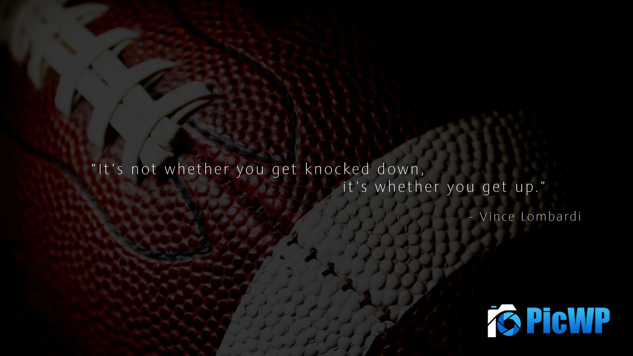 Vince Lombardi Popular quotes 4K PC Wallpaper