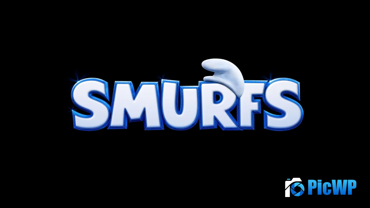 Smurfs (2025) Logo 4K PC Wallpaper