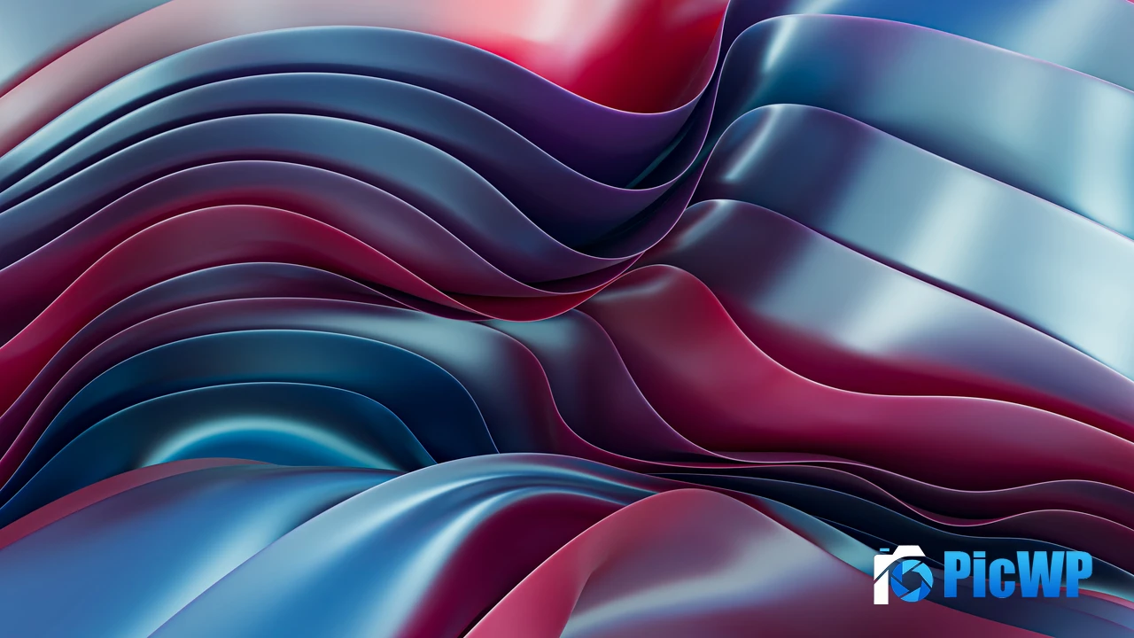 Metallic Ribbons 4K PC Wallpaper