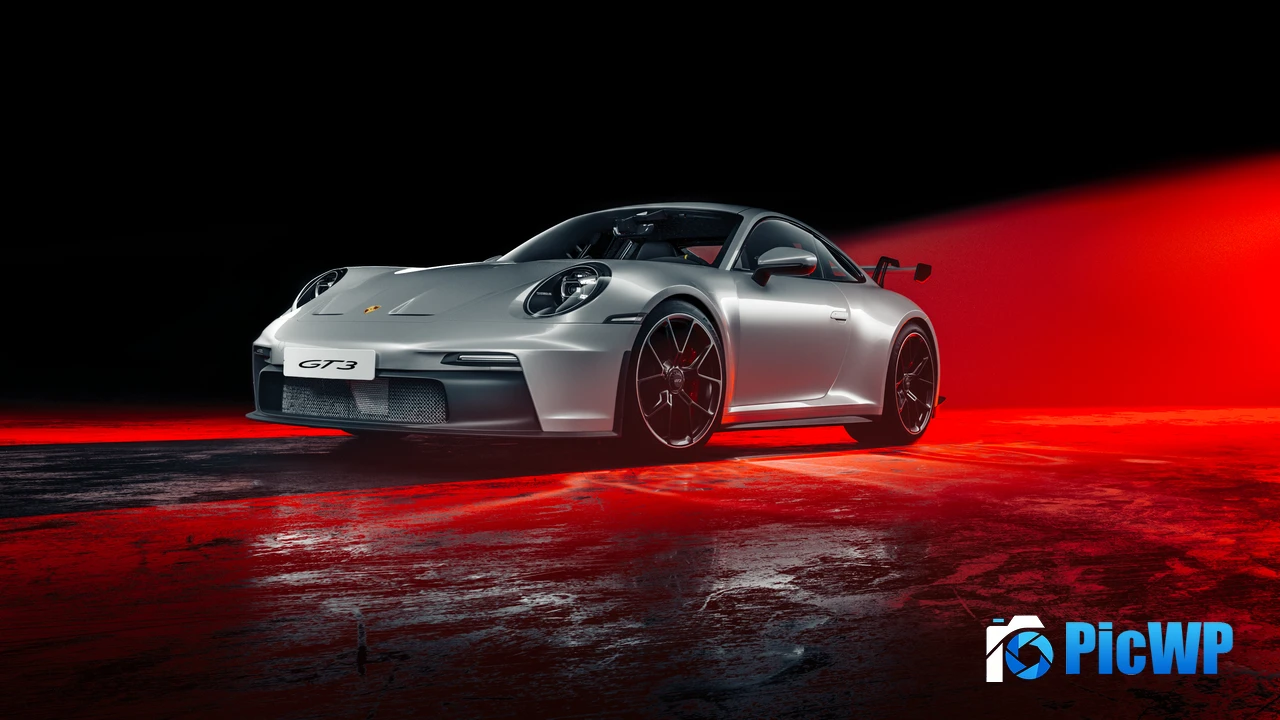 Porsche 911 GT3 Red Light 4K PC Wallpaper
