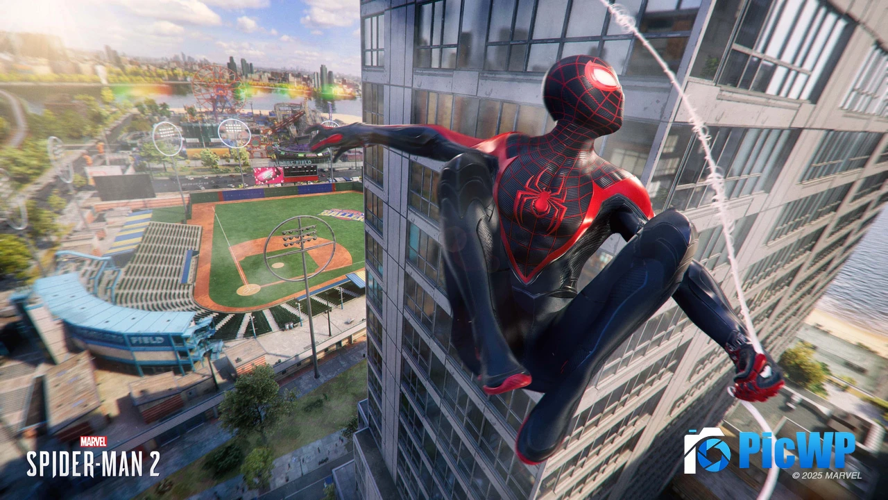 Miles Morales Swing 4K PC Wallpaper