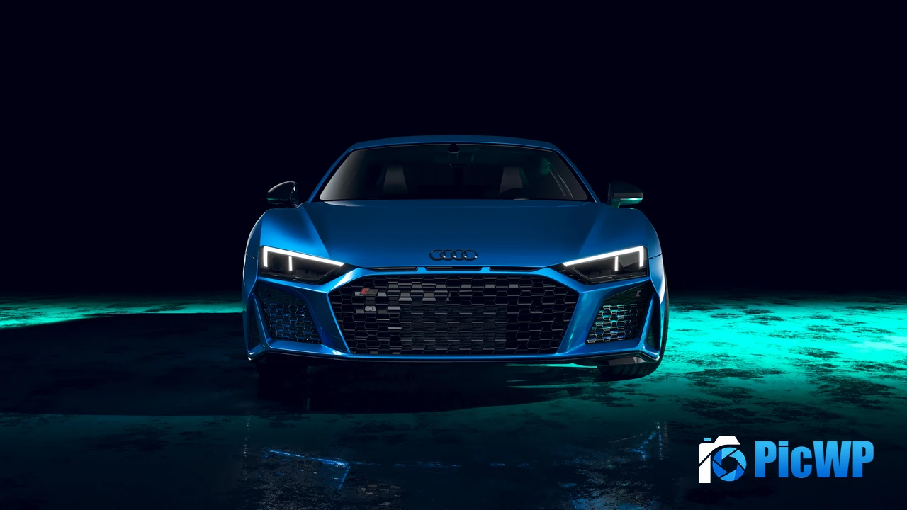 Audi R8 Dark aesthetic 4K PC Wallpaper