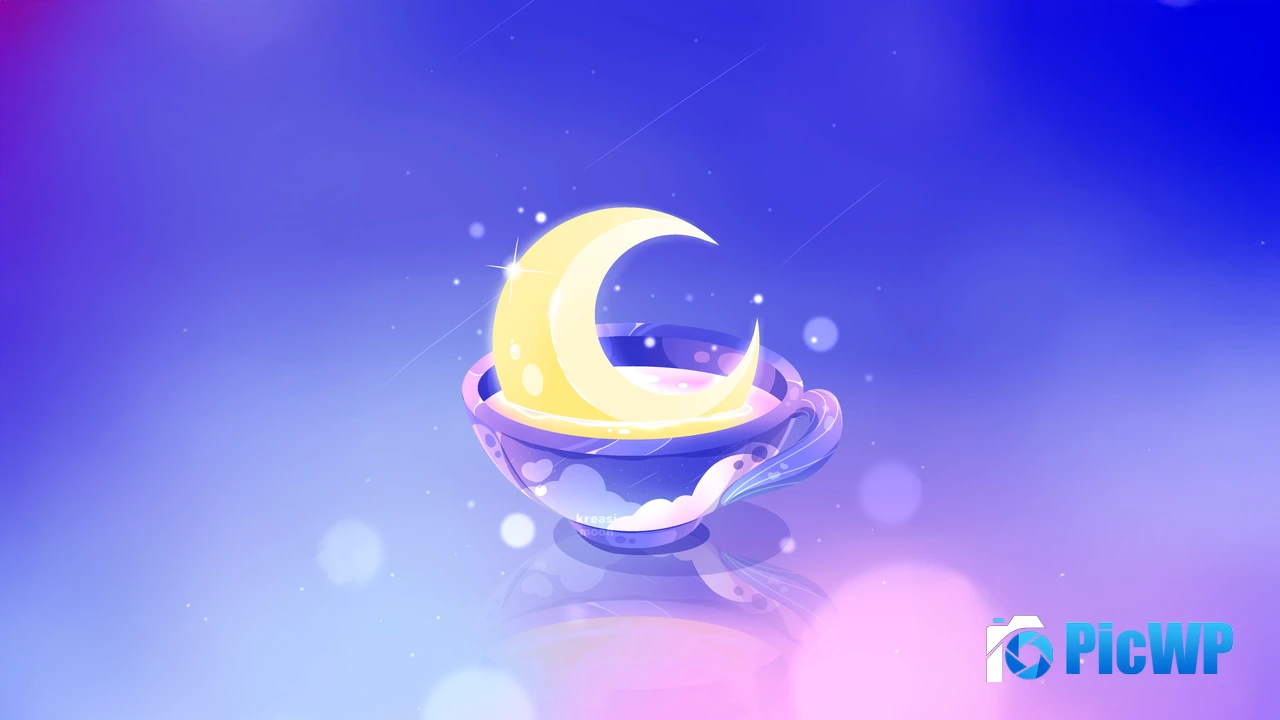 Dreamy Crescent Moon 4K PC Wallpaper