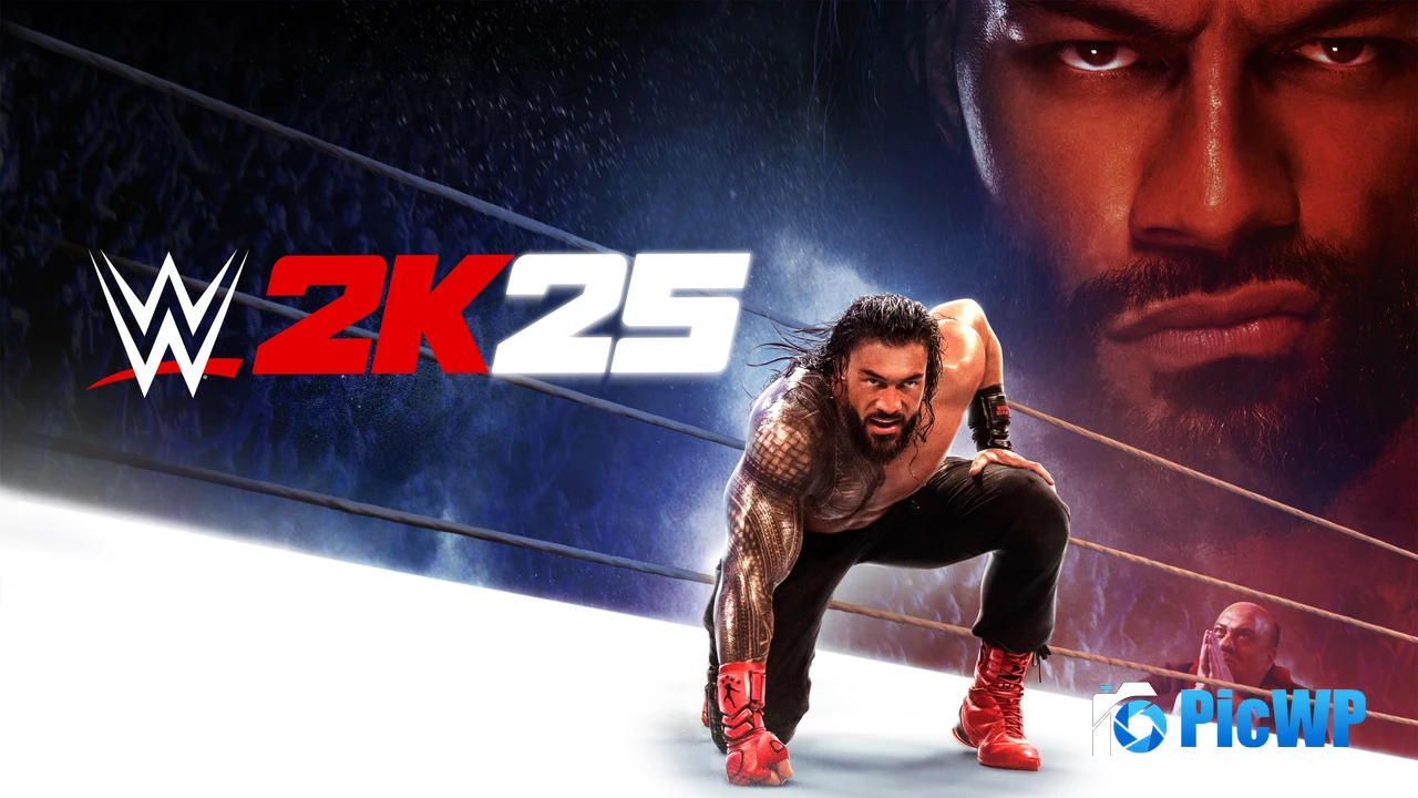 WWE 2K25 Roman Reigns 4K PC Wallpaper