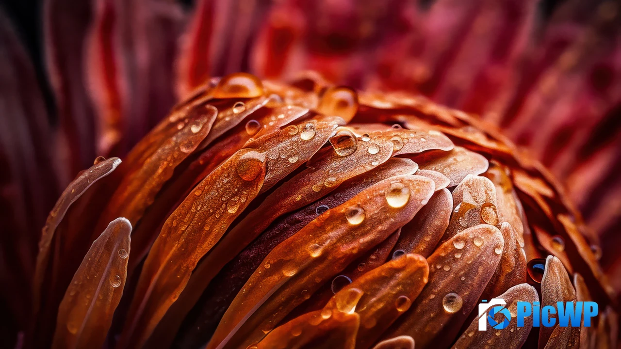 Protea flower Macro 4K PC Wallpaper