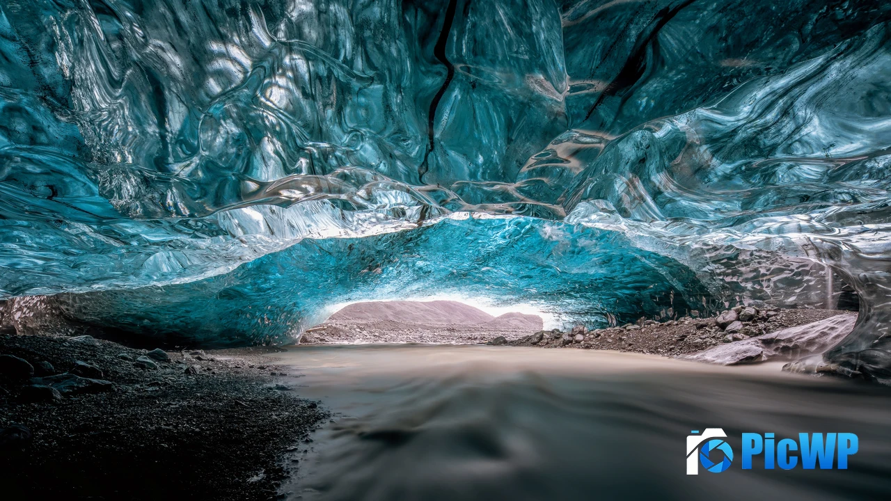 Ice Cave Heading North 4K PC Wallpaper