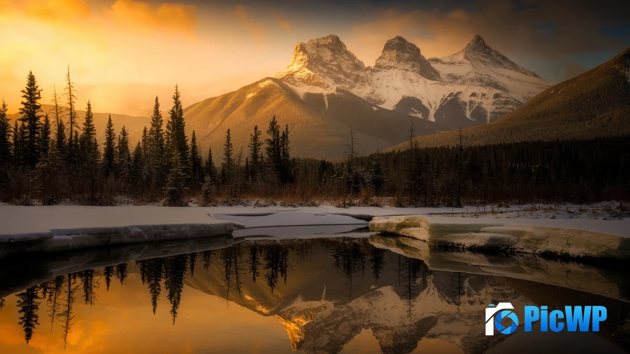 Three Sisters Mountains Oregon 4K PC Wallpaper