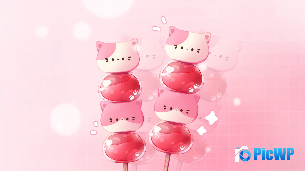 Kawaii Candy 4K PC Wallpaper