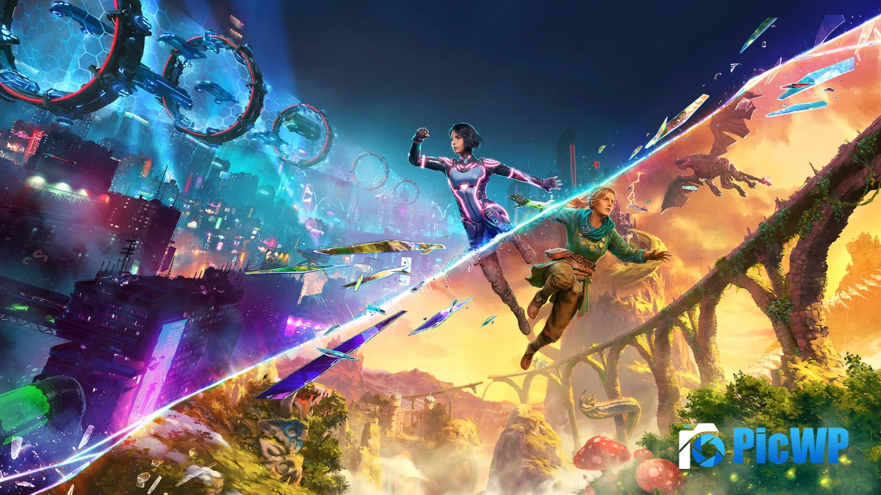 Split Fiction Key Art 4K PC Wallpaper
