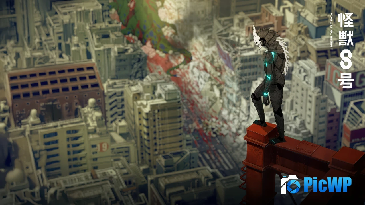 Kaiju No. 8 Monster Attack 4K PC Wallpaper