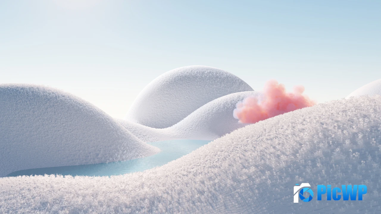White aesthetic Landscape 4K PC Wallpaper