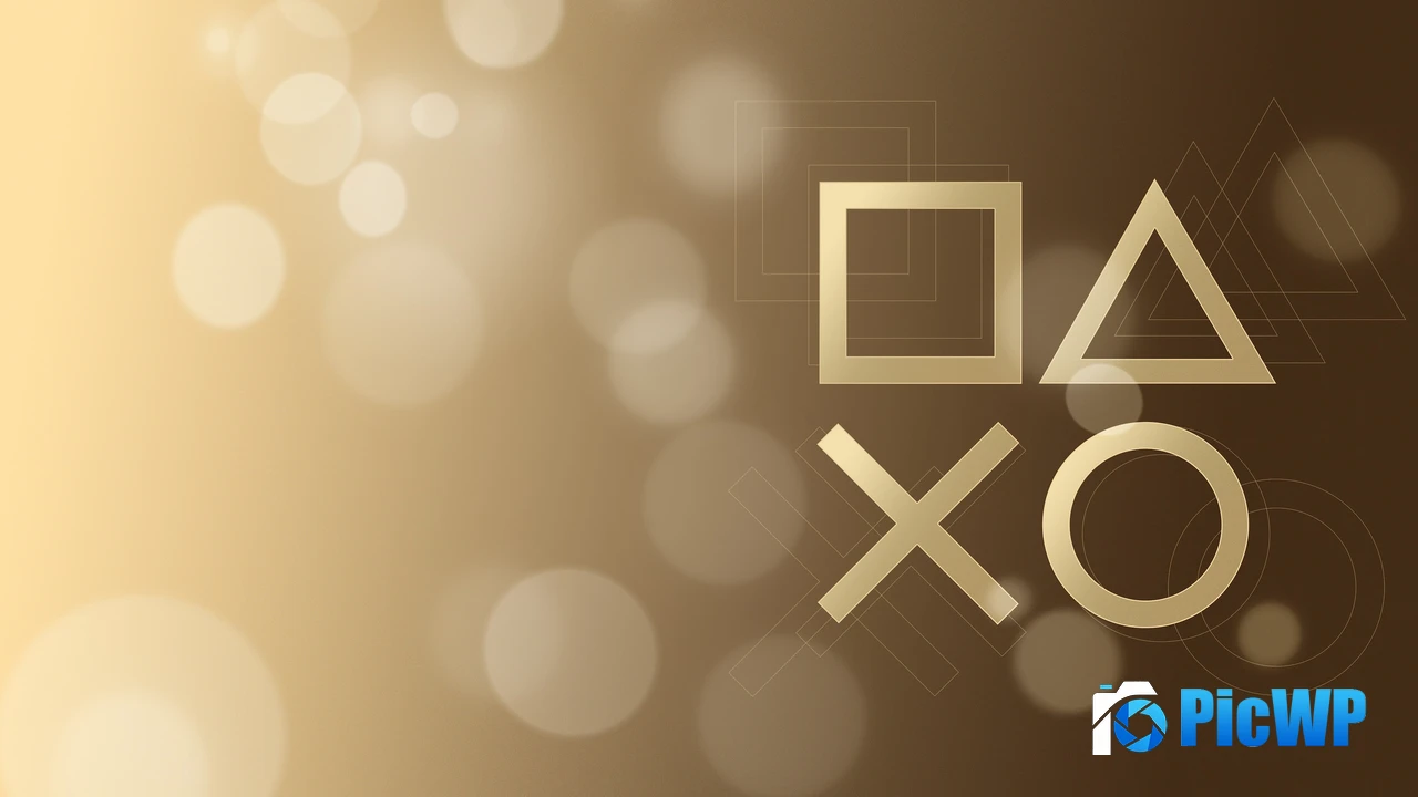 PlayStation controller Symbols 4K PC Wallpaper
