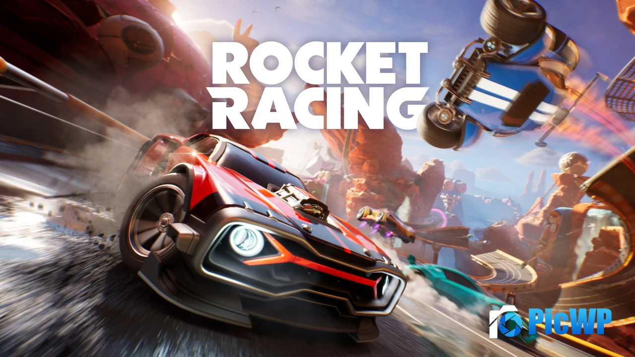 Rocket Racing Key Art 4K PC Wallpaper